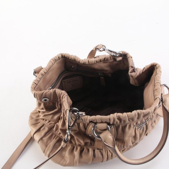 Prada Gauffre Satchel Beige Nappa Leather - Picture 4 of 15